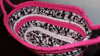 How to make a Fabric BasketBowl [upl. by Hay]