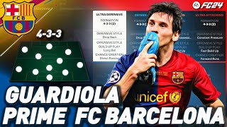 Pep Guardiolas PRIME 200809 Barcelona EA FC 24 Tactics [upl. by Vanni]