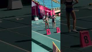 Michelle Jenneke warm up in 2017 Taipei SUMMER UNIVERSIADE part 2 [upl. by Aicilram]