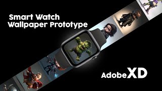 Apple Smart watch prototype design in Adobe xd Part 2 [upl. by Rubinstein]