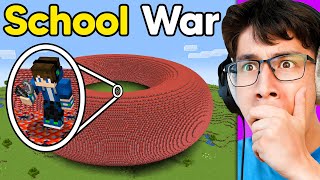 I Started a WAR on My SCHOOL Minecraft Server [upl. by Glanti]