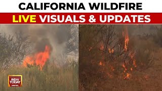 US Wildfire LIVE California Wildfire LIVE  Wildfire In Southern California LIVE  India Today LIVE [upl. by Adnamor938]