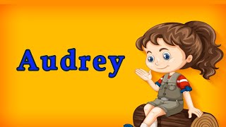 How to Pronounce Audrey [upl. by Aspia]