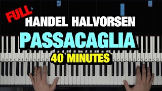 HOW TO PLAY PASSACAGLIA BY HANDELHALVORSEN  PIANO TUTORIAL LESSON FULL PIANO SOLO [upl. by Anderer]