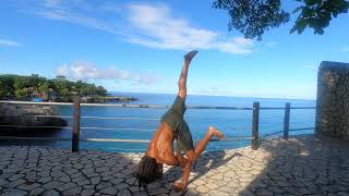 Intermediate Yoga Workout Session  the Rockhouse Hotel in Jamaica hyyer fitness exercise [upl. by Nylinnej525]