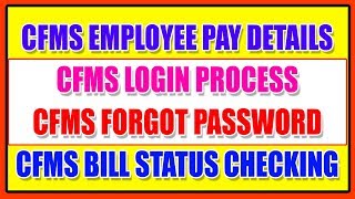 CFMS EMPLOYEE PAY SLIP DETAILS [upl. by Yennor669]