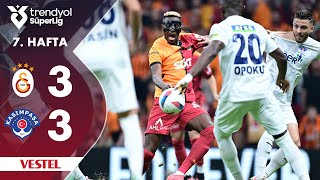 Vestel  Galatasaray 33 Kasımpaşa  HighlightsÖzet  Trendyol Süper Lig  202425 [upl. by Ardnuahc]