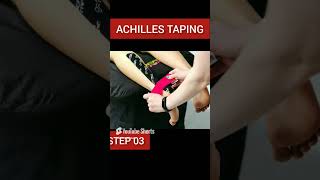 Achilles Tendon Taping kinesiotaping [upl. by Tabb]