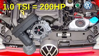 VW UP GTI 10 TSI Turbo Upgrade LM200 Stage 3 Hybrid Tuning by Ladermanufaktur GmbH [upl. by Nessy]