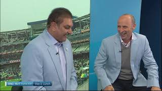 Sky Sports  Nasser Hussain Mike Atherthon and Ravi Shastri discuss Indian cricket [upl. by Roseanne817]