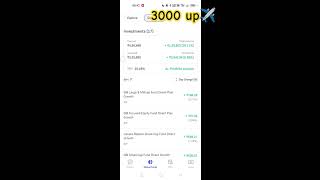 My mutual fund portfolio ✈️1 day Return 3000 up✈️best mutual fund investment shorts ytshorts [upl. by Schober712]