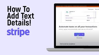 How to Add Text Details in Stripe Account easy [upl. by Ssyla279]