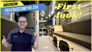 FIRST LOOK  2024 Airstream Basecamp Special REI 20X [upl. by Lartnom]