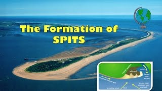 How Coastal Spits are formed  labelled diagram and explanation [upl. by Ynaittirb404]