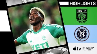 Austin FC vs New York City FC  Gyasi Zardes Brace  Full Match Highlights  July 6 2024 [upl. by Noemis]