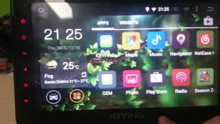 custom Google Maps on JOYING 101 inch single din android car radio stereo GPS navigation [upl. by Nairdna]