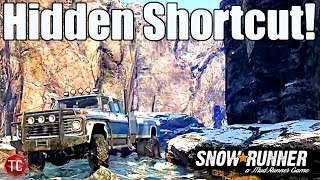 SnowRunner Hidden CANYONSHORTCUT How To Find it Fast Imandra Map [upl. by Bannister]