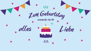 Geburtstagskarte zum versenden über Whatsapp ✨  Geburtstagslied I Grußvideo I Happy Birthday [upl. by Ferneau271]