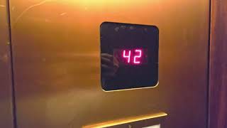 1986 Schindler M Series Hydraulic Elevator  Bank of America Plaza  Tampa FL [upl. by Ahsir343]