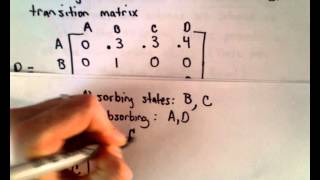 Markov Chains  Part 8  Standard Form for Absorbing Markov Chains [upl. by Accemahs284]