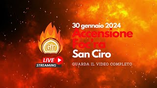 Grottaglie accensione Focra di San Ciro 2024 [upl. by Amilah230]