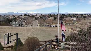 How properly Raise HalfStaff and Lower Our US Flag [upl. by Nedrob202]