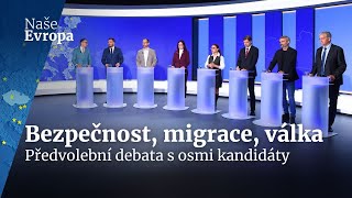 Předvolební debata  bezpečnost migrace válka  Naše Evropa  TN Live [upl. by Stelu2]