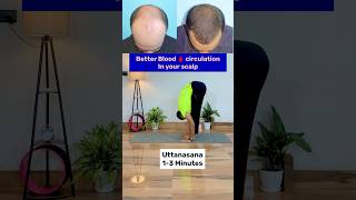 5 Easy Yoga Poses for Faster Hair Growth 🌿 yoga shorts hairloss [upl. by Sheepshanks]