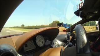 Ferrari 599 GTO 0289 kmh acceleration 01500 m [upl. by Eellah]