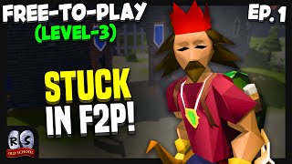 The F2P Locked Level3… Ep 1  FreetoPlay Skiller Series OSRS [upl. by Gallard]