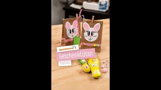 Geschenktüte mit HäschenMotiv basteln  buttinette TV DIY [upl. by Parrott709]