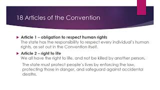 ECHR education LAW EUROPEAN CONVENTION ON HUMAN RIGHTS IMPORTANT LLB [upl. by Megdal]