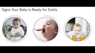 Metabolic Tips for Parents Signs your infant is ready for solid foods [upl. by Roslyn]