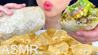 ASMR GIANT BURRITO amp CHIPS NO TALKING  Eating Sounds  Mukbang  ASMR Phan [upl. by Sillsby]