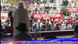 Muslim group burns posters of Erap Mar Frank [upl. by Snapp]