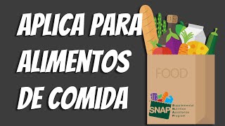 COMO APLICAR PARA BENEFICIOS DE ALIMENTOS DE SNAP  ESTAMPILLAS DE COMIDA EN TEXAS [upl. by Abigale101]