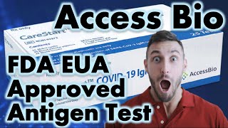 Access Bio Antigen Test FDA EUA Approval [upl. by Collette]