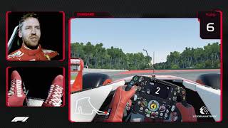 Sebastian Vettels Virtual Hot Lap of Germany  German Grand Prix [upl. by Sinnel]