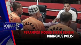 PERAMPOK MODUS SIRAM BENSIN DIRINGKUS POLISI  KABAR JEMBER [upl. by Ahsenhoj466]