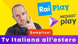 Come vedere TV italiana all’estero  Puoi guardare Rai Mediaset Play e Tanto Altro allestero [upl. by Uehttam930]