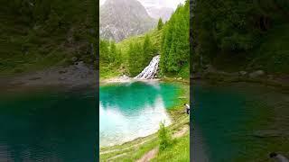 Beautiful View Of Lac Bleu Switzerland fypshorts switzerlandbeauty switzerland [upl. by Greenleaf377]