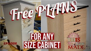 Free Plans for ANY Sized Cabinet  OpenCabinets [upl. by Lissner98]