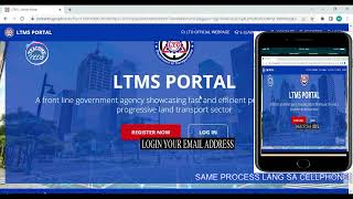 REGISTRATION AND RENEWAL 2022 LTO UPDATES GUIDE  LTMS PORTAL [upl. by Henricks]