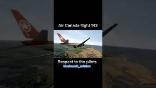 Air Canada flight 143moshmoshaviation [upl. by Anuayek]