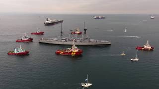 Protugs Megatugs  Zouros Salvage amp Towage Consortium introducing Averof to Thessaloniki port [upl. by Doownyl]