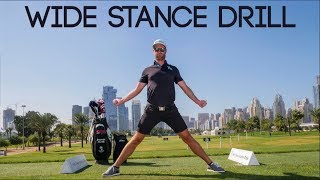 Improve your power and consistency with the Wide Stance Drill  by Stephen Deane [upl. by Gathers897]