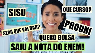 SAIU A NOTA DO ENEM E AGORA dicas [upl. by Winstonn206]