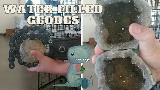 The Mystery of Water Filled Enhydro Geodes EXPLAINED gems crystals geode nature science [upl. by Lutim]