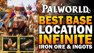 Palworld INFINITE Ore amp Ingot Farm  Palworld Best Base Location [upl. by Serafine]