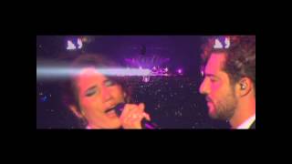 DAVID BISBAL amp INDIA MARTINEZ OLVIDE RESPIRAR  Live Madrid 2014 [upl. by Kala]